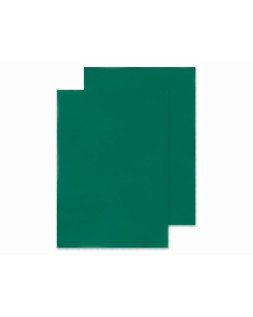 Tapa de encuadernacion q-connect pvc din a4 opaca verde 180 micras caja de 100 unidades