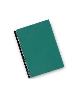 Tapa de encuadernacion q-connect pvc din a4 opaca verde 180 micras caja de 100 unidades