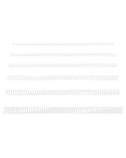Espiral metalico q-connect blanco 64 5:1 18mm 1,2mm caja de 100 unidades