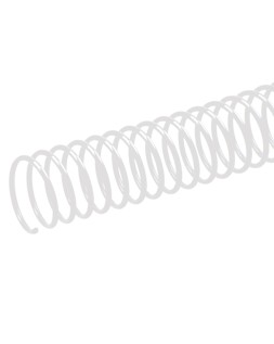 Espiral metalico q-connect blanco 64 5:1 18mm 1,2mm caja de 100 unidades