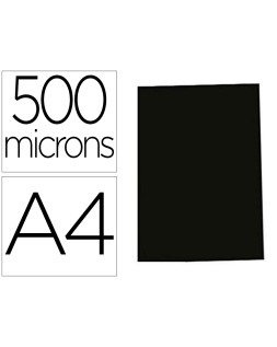 Tapa de encuadernacion gbg polipropileno polycover opaca 500 mc din a4 color negro pack de 100 unidades
