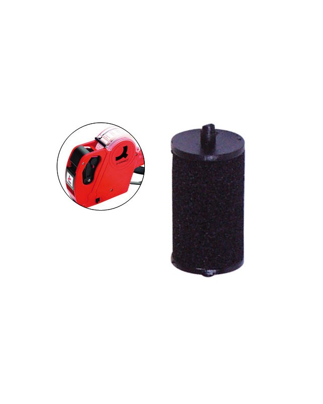 Rodillo entintador q-connect 20 mm tinta color negro para etiquetadora q-connect kf00712
