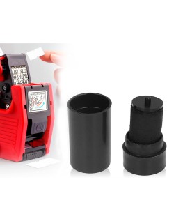 Rodillo entintador q-connect 20 mm tinta color negro para etiquetadora q-connect kf00712