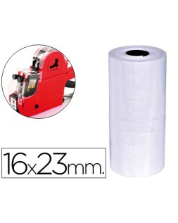 Etiquetas q-connect blanca 16x23 mm lisa rollo 700 etiquetas para etiquetadora q-connect kf00711