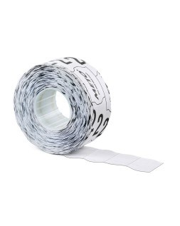 Etiquetas meto onduladas 26x16 mm lisa adh. 2 caja de 6 rollos de 1000 unidades