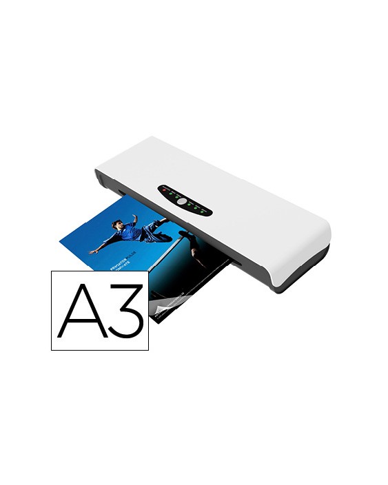 Plastificadora q-connect din a3 alto rendimiento frio/ caliente cuatro rodillos hasta 250 mc