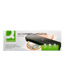 Plastificadora q-connect compacta kf19061 din a4 plastificado caliente/frio luces ready/power 2 rodillos