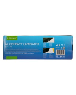 Plastificadora q-connect compacta kf19061 din a4 plastificado caliente/frio luces ready/power 2 rodillos