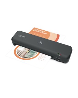 Plastificadora q-connect compacta kf19061 din a4 plastificado caliente/frio luces ready/power 2 rodillos