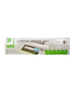 Plastificadora q-connect kf19091 din a4 estandar 2 rodillos hasta 125 mc