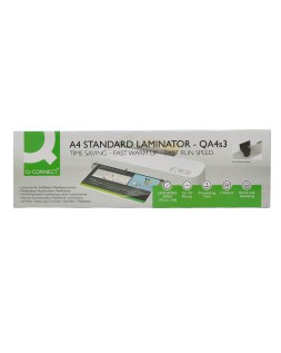 Plastificadora q-connect kf19092 din a3 estandar 2 rodillos hasta 125 mc