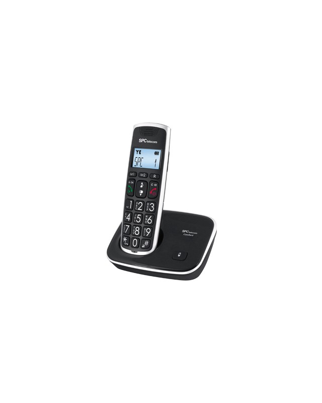 Telefono inalambrico spc telecom 7608n teclas digitos y pantalla extra grandes compatible audifonos