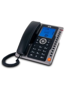 Telefono spc sobremesa/mural pantalla 3,5" retroiluminada con rellamada opcion mute 7 memorias directas color negro