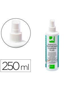 Limpiador de pizarra blanca q-connect bote pulverizador de 250 ml
