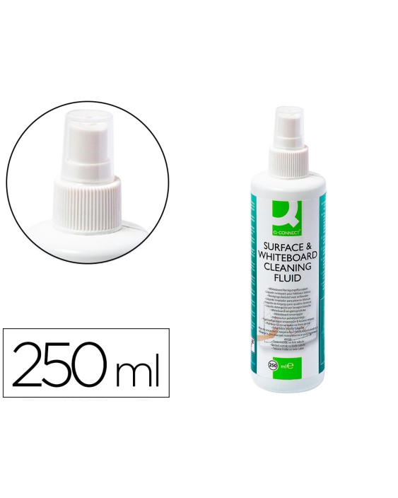 Limpiador de pizarra blanca q-connect bote pulverizador de 250 ml