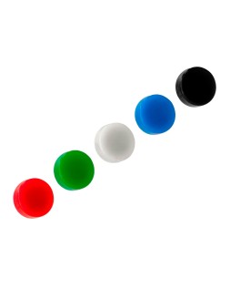 Iman para sujecion q-connect ideal para pizarras magneticas35 mm colores surtidos caja de 10 unidades