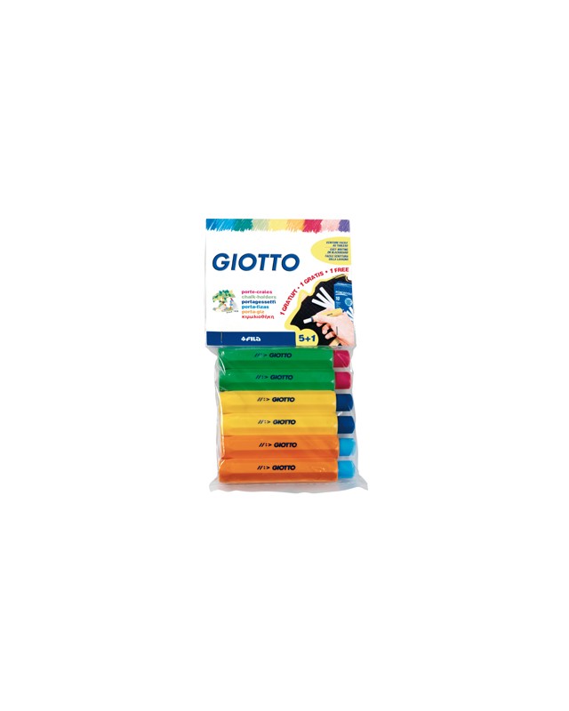 Portatizas plastico giotto blister de 5+1 de regalo