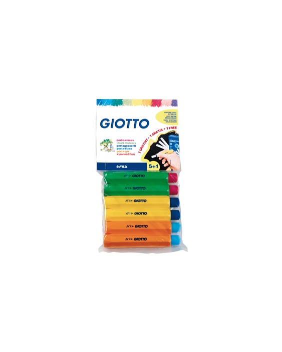 Portatizas plastico giotto blister de 5+1 de regalo