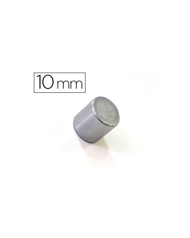 Iman extrafuerte bi-office sujecion ideal para pizarras magneticas 10 mm plateados blister de 2 unidades