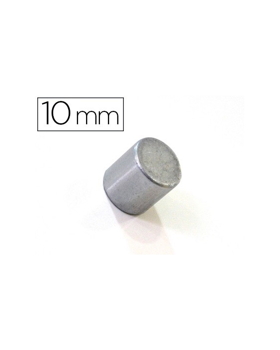 Iman extrafuerte bi-office sujecion ideal para pizarras magneticas 10 mm plateados blister de 2 unidades