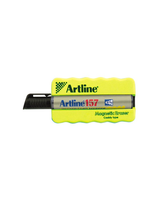 Borrador artline pizarra blanca magnetico con rotulador ek-157 negro