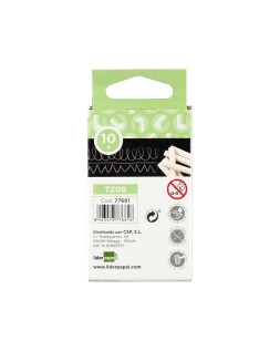 Tiza blanca antipolvo liderpapel caja de 10 unidades