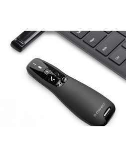 Puntero laser q-connect para presentaciones 5 botones alcance 20 m receptor usb