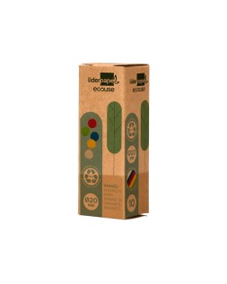 Iman para sujecion liderpapel ecouse pp recicladopara pizarra magnetica 20 mm caja de 10 unidades