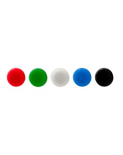 Iman para sujecion liderpapel ecouse pp reciclado para pizarra magnetica 25 mm caja de 10 unidades