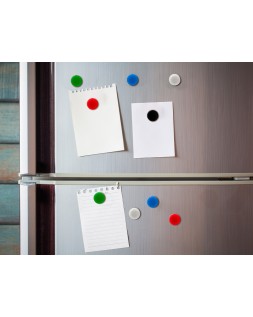 Iman para sujecion liderpapel ecouse pp reciclado para pizarra magnetica 25 mm caja de 10 unidades