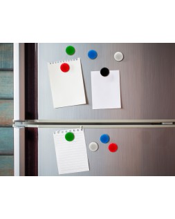 Iman para sujecion liderpapel ecouse pp reciclado para pizarra magnetica 35 mm caja de 10 unidades