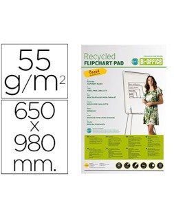 Bloc congreso bi-office papel reciclado 650x980 mm 20 hojas 55 g