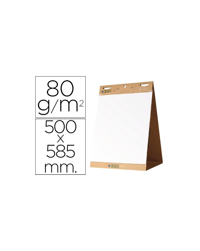 Bloc congreso bi-office liso autoadhesivo sobremesa 500x585 mm papel de 80 g