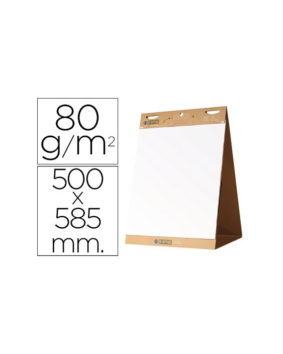 Bloc congreso bi-office liso autoadhesivo sobremesa 500x585 mm papel de 80 g