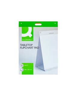 Bloc congreso q-connect liso autoadhesivo sobremesa 508x584 mm 20 hojas papel blanco de 75 g fsc