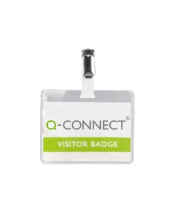 Identificador con pinza q-connect kf01560 60x90 mm con apertura superior