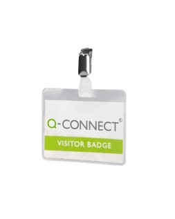 Identificador con pinza q-connect kf01560 60x90 mm con apertura superior
