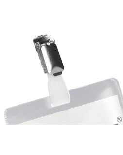 Identificador con pinza q-connect kf01560 60x90 mm con apertura superior