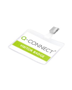 Identificador con pinza q-connect kf01560 60x90 mm con apertura superior