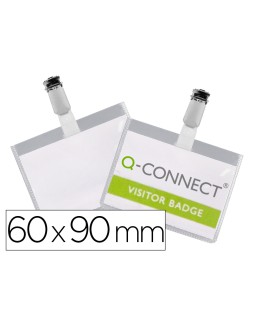Identificador con pinza q-connect kf01562 60x90 mm cerrada
