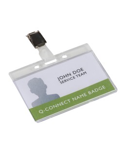 Identificador q-connect rigido plastico acabado brillante con pinza kf14148 9x6,7 cm