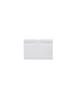 Soporte portaprecios q-connect para ganchos en t etiqueta 39x60mm transparente