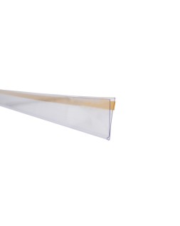 Soporte portaprecios q-connect adhesivo para estanteria etiqueta 40x1000 mm semi-transparente