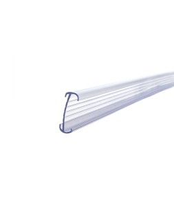 Soporte portaprecios q-connect reutilizable para estanteria etiqueta 40x1000 mm transparente
