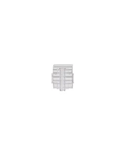 Soporte portaprecios q-connect curvo clip de gran agarre y ajustable para estanteria etiqueta 26x22 mm