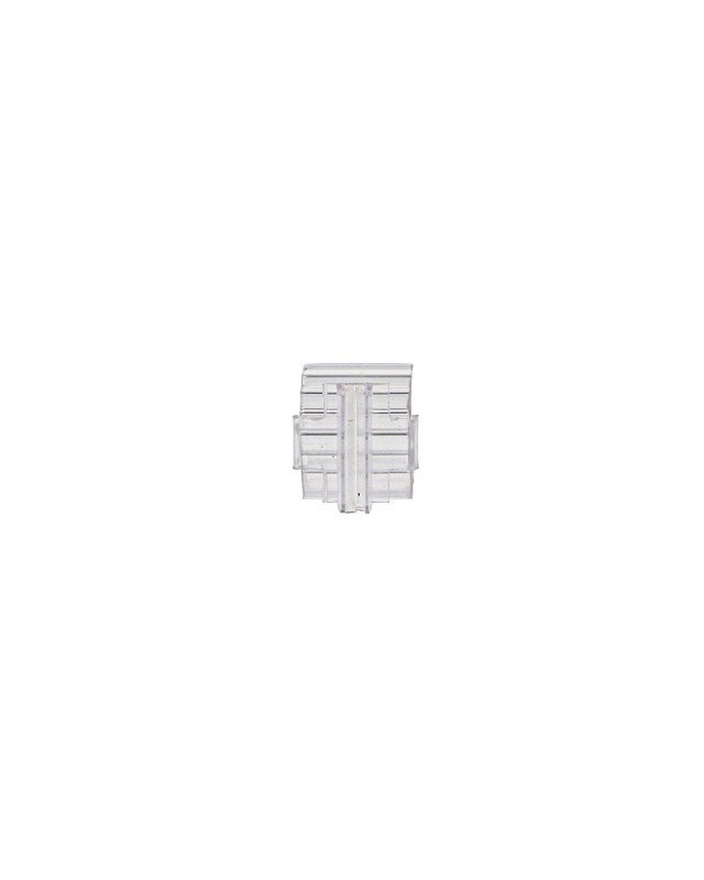 Soporte portaprecios q-connect curvo clip de gran agarre y ajustable para estanteria etiqueta 26x22 mm