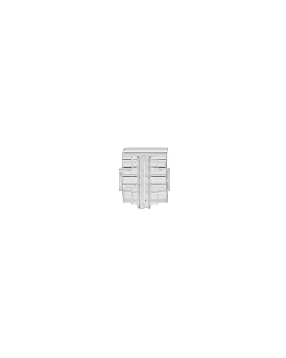 Soporte portaprecios q-connect curvo clip de gran agarre y ajustable para estanteria etiqueta 26x22 mm
