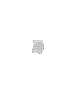 Soporte portaprecios q-connect curvo clip de gran agarre y ajustable para estanteria etiqueta 26x22 mm