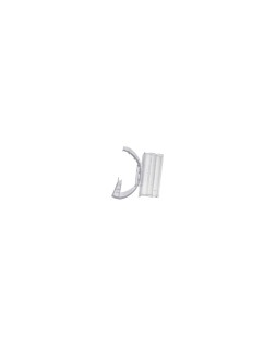 Soporte portaprecios q-connect curvo clip de gran agarre y ajustable para estanteria etiqueta 26x22 mm