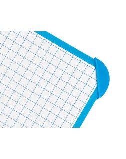 Pizarra blanca liderpapel 25x35 cm doble cara lisa y cuadriculada con rotulador y borrador